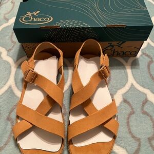 Chaco Tan Strappy Sandals